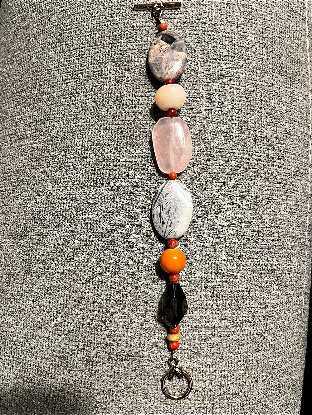 Barse Beaded bracelet in Brown & Pink Like New